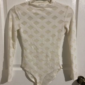 Fashion Nova white body suit